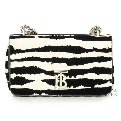 Suede Zebra Small Lola Bag