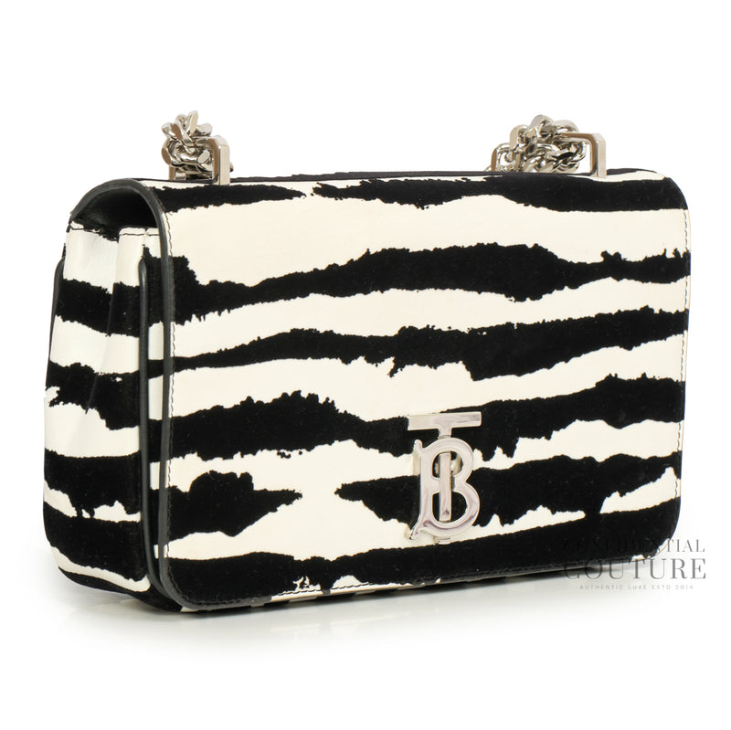 Suede Zebra Small Lola Bag