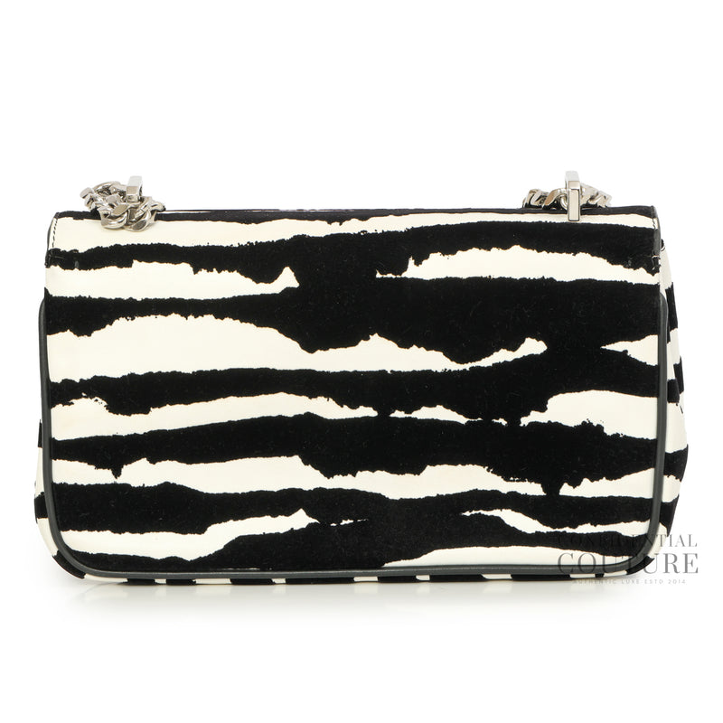 Suede Zebra Small Lola Bag