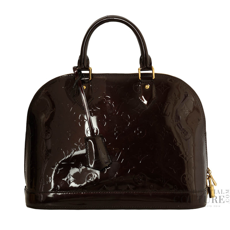 Pre-loved Louis Vuitton Amarante LV Monogram Alma PM Bag