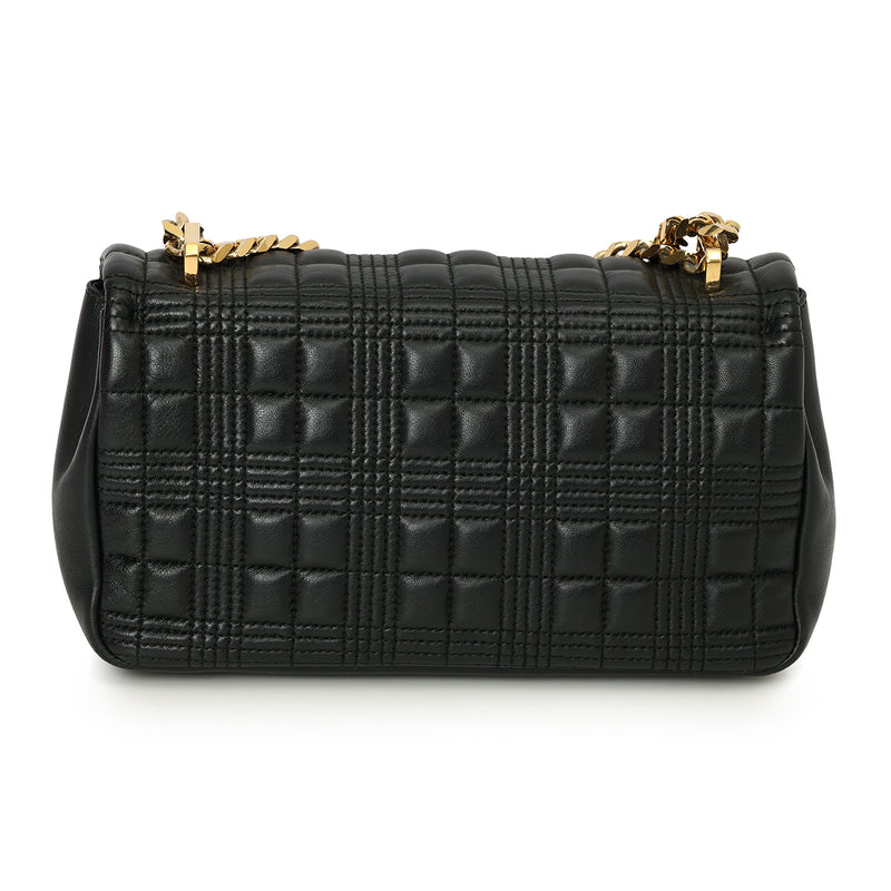 Black Quilted Leather Small Lola Bag