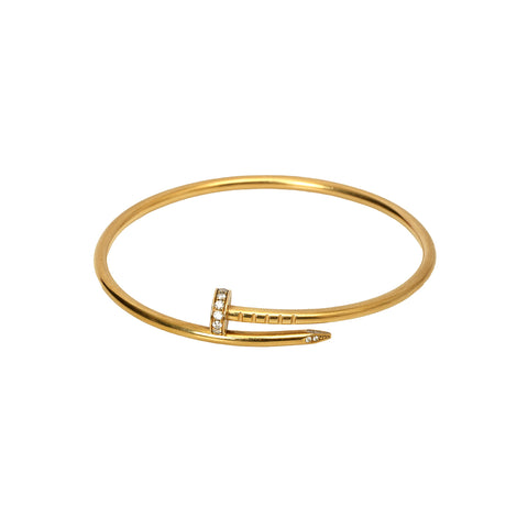 Juste Un Clou Bracelet Classic Model With Diamonds Size: 15