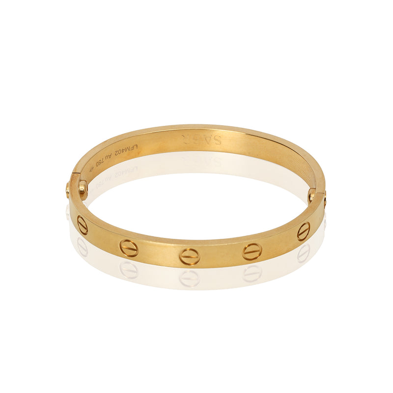 Pre-loved Cartier Love Bracelet, Classic Model Size: 15