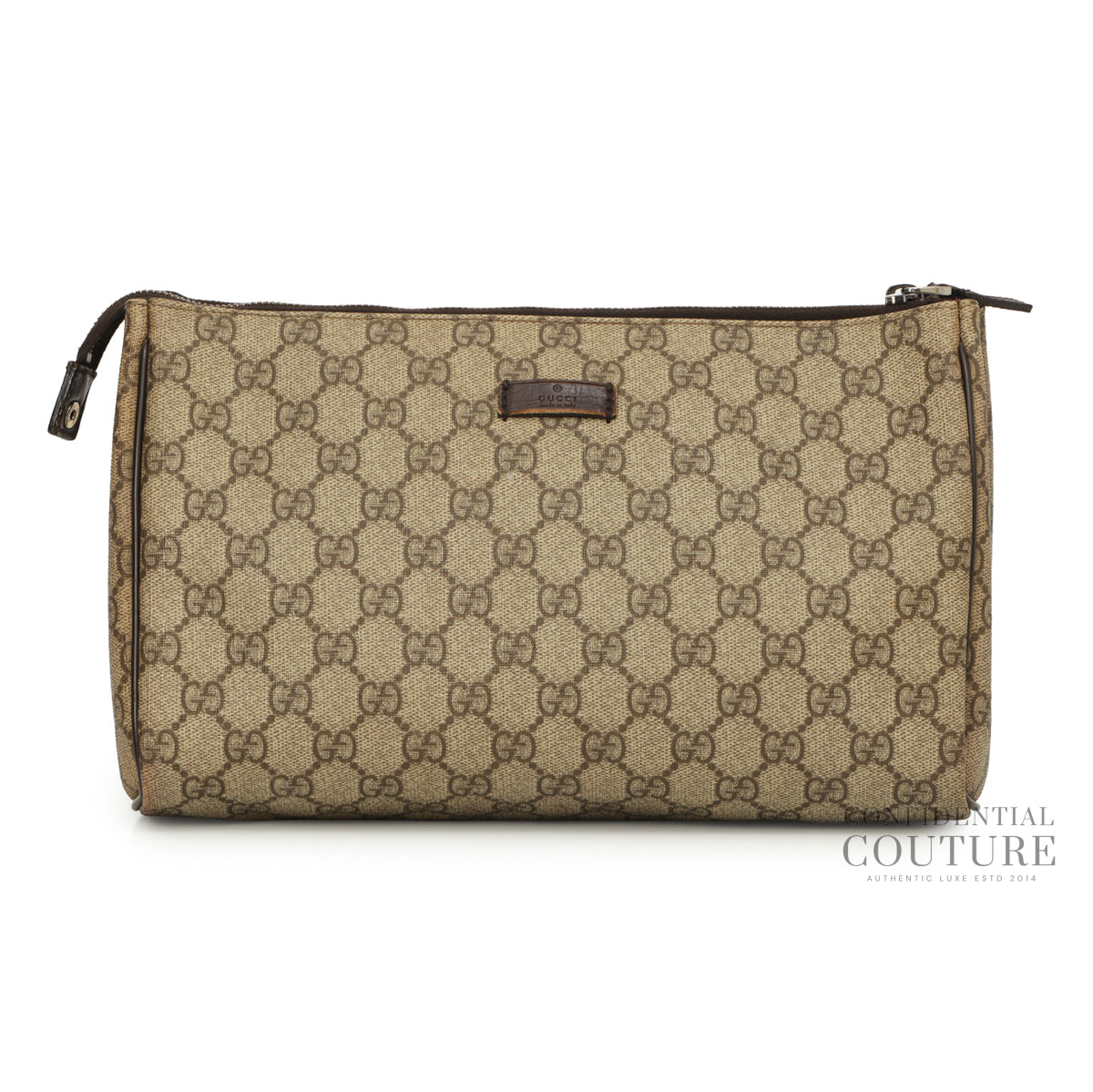 Beige/Ebony GG Plus Canvas Pochette
