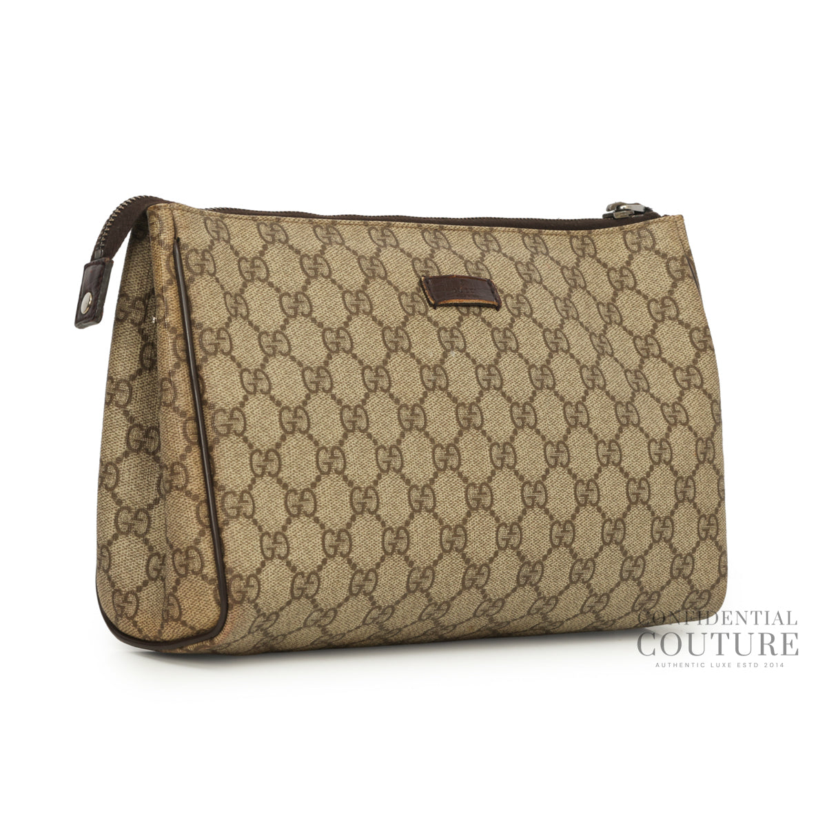 Beige/Ebony GG Plus Canvas Pochette