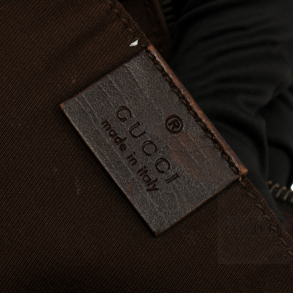 Beige/Ebony GG Plus Canvas Pochette