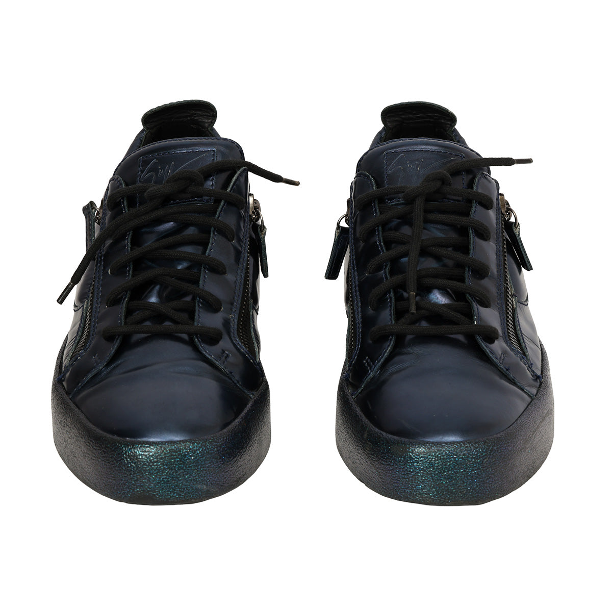 Men Frankie Leather Lace Up Sneakers Size 46