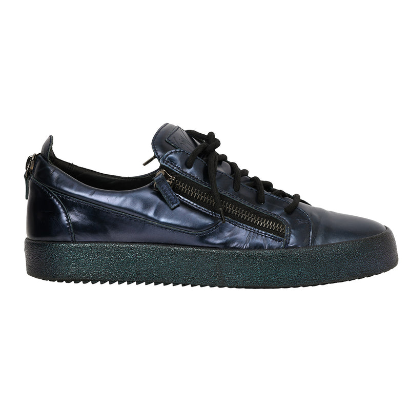 Pre loved Giuseppe Zanotti Men Frankie Leather Lace Up Sneakers Size 46
