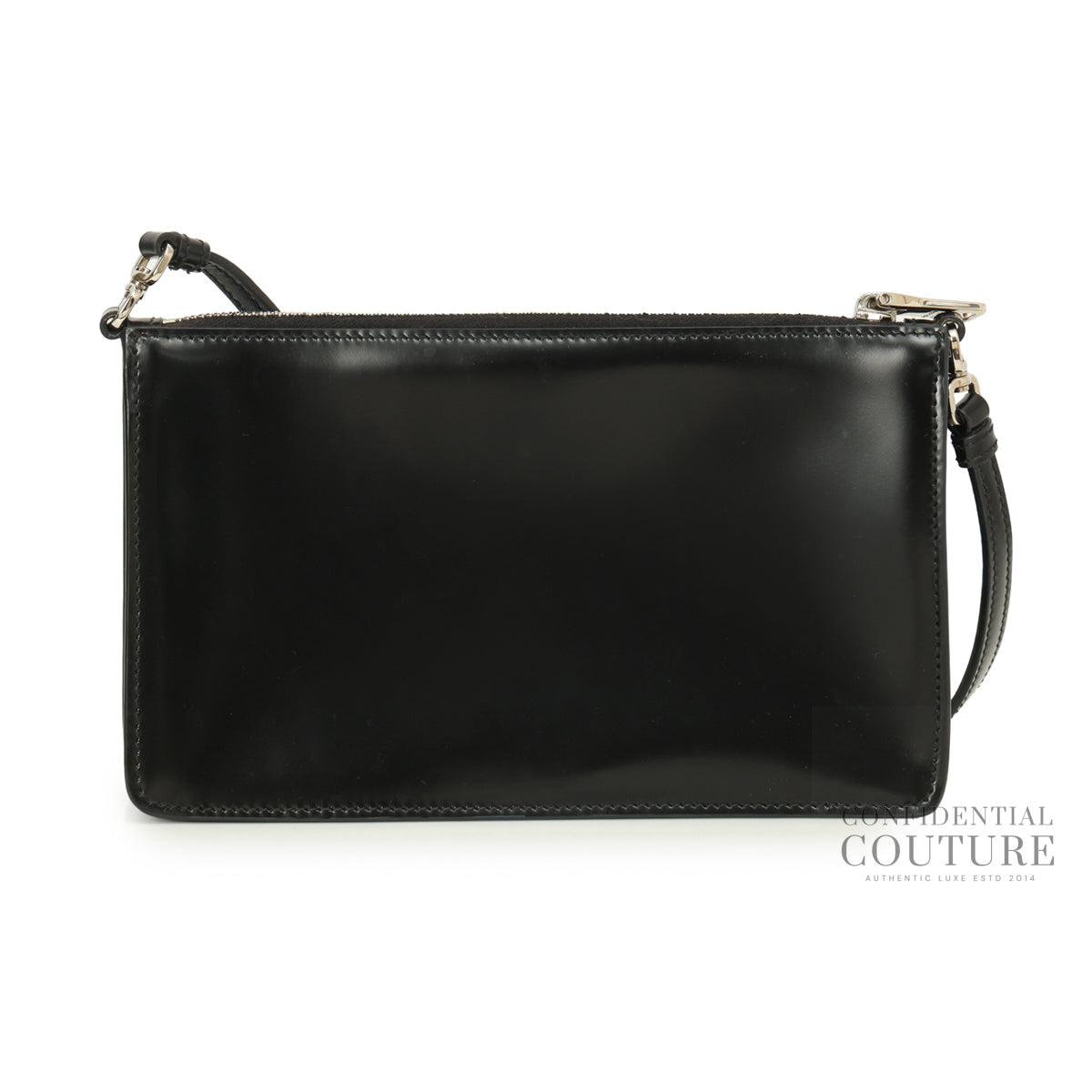 Spazzolato Black Patent leather Mini Bag