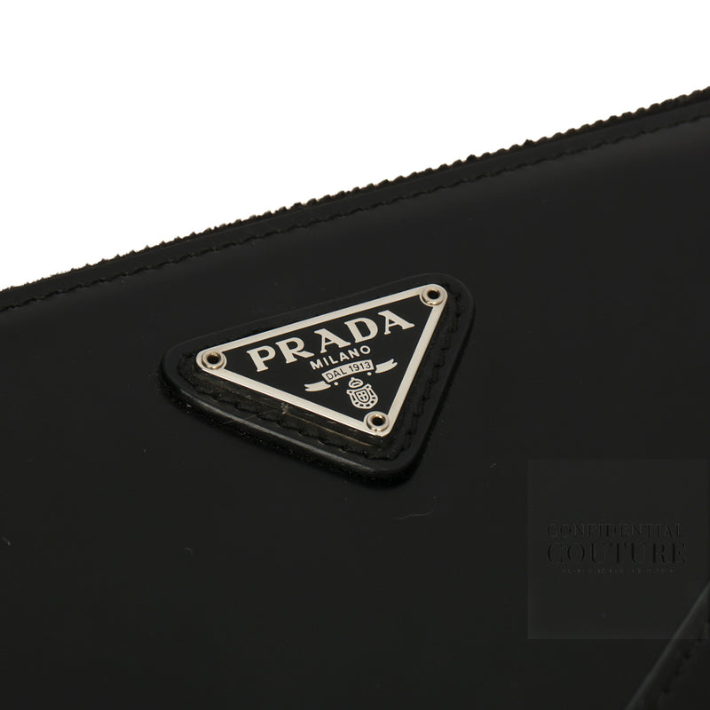 Spazzolato Black Patent leather Mini Bag