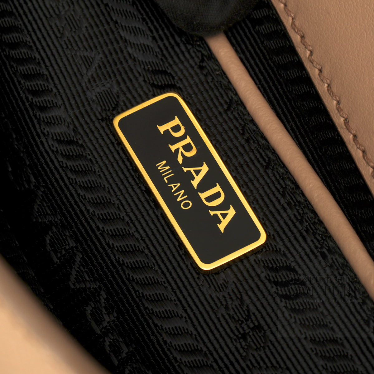 Envelope Flap Saffiano Beige Leather Chain Shoulder