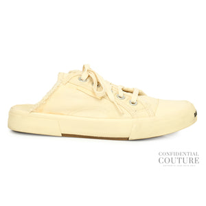 Paris White Cotton Sneakers Mules EU 37 | UK 4 | US 7