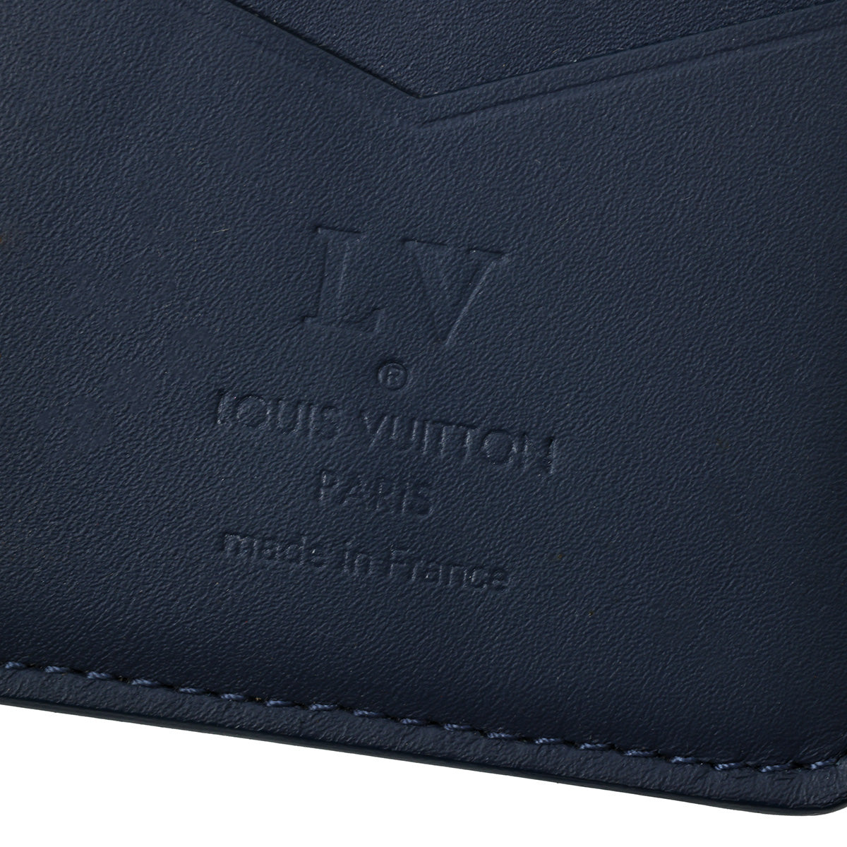 Blue Monogram Shadow Leather Pocket Organizer