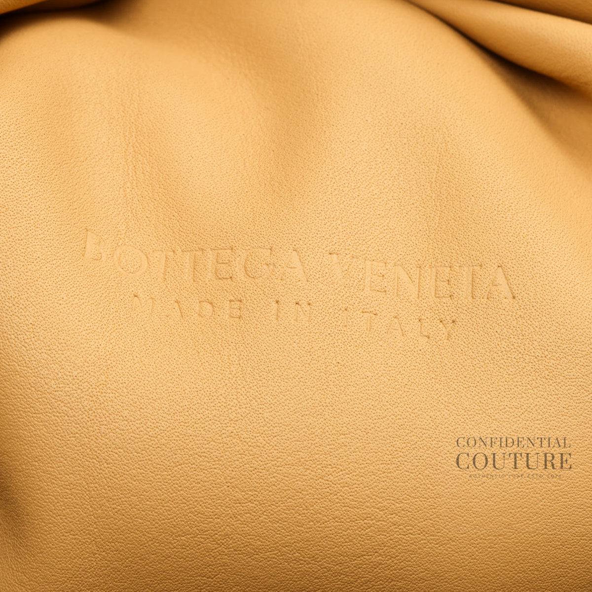 The Pouch Tapioca Beige Calfskin Oversized Clutch Bag