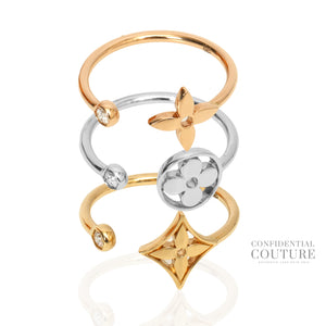 Idylle Blossom Ring, 3 Golds And Diamonds | 51