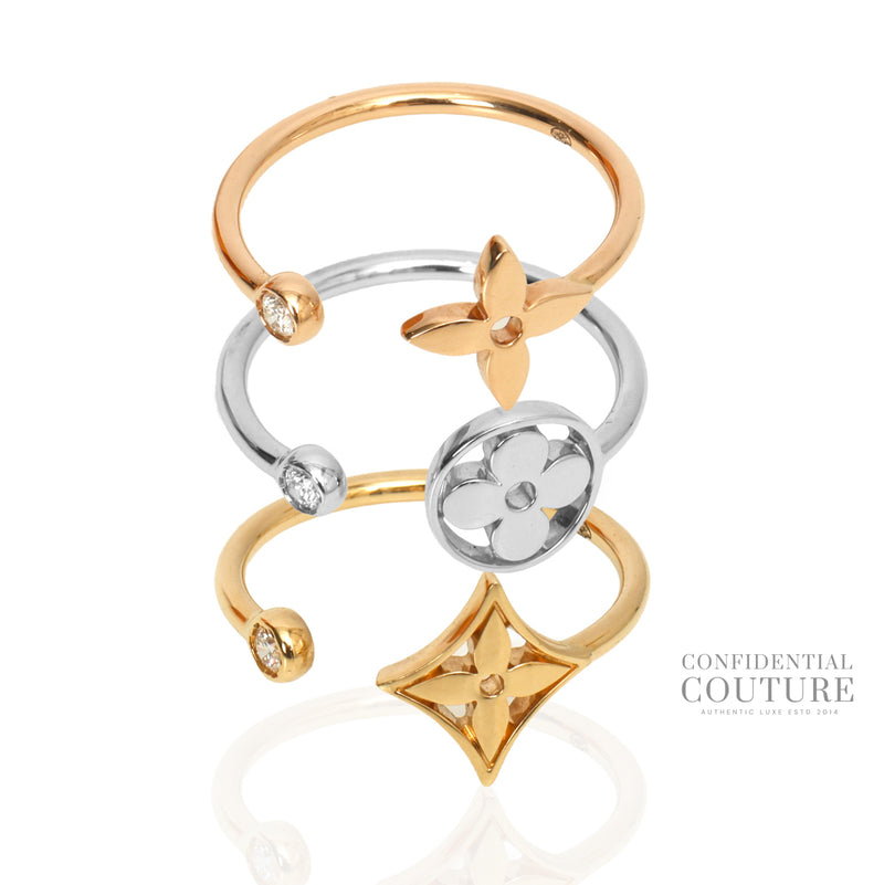 Idylle Blossom Ring, 3 Golds And Diamonds | 51