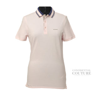 Light Pink Cotton Polo Shirt | M