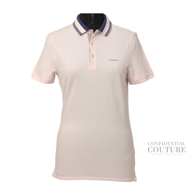 Light Pink Cotton Polo Shirt | M