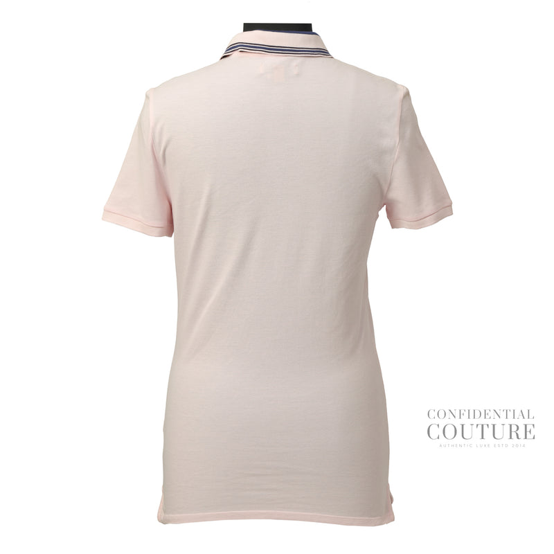 Light Pink Cotton Polo Shirt | M