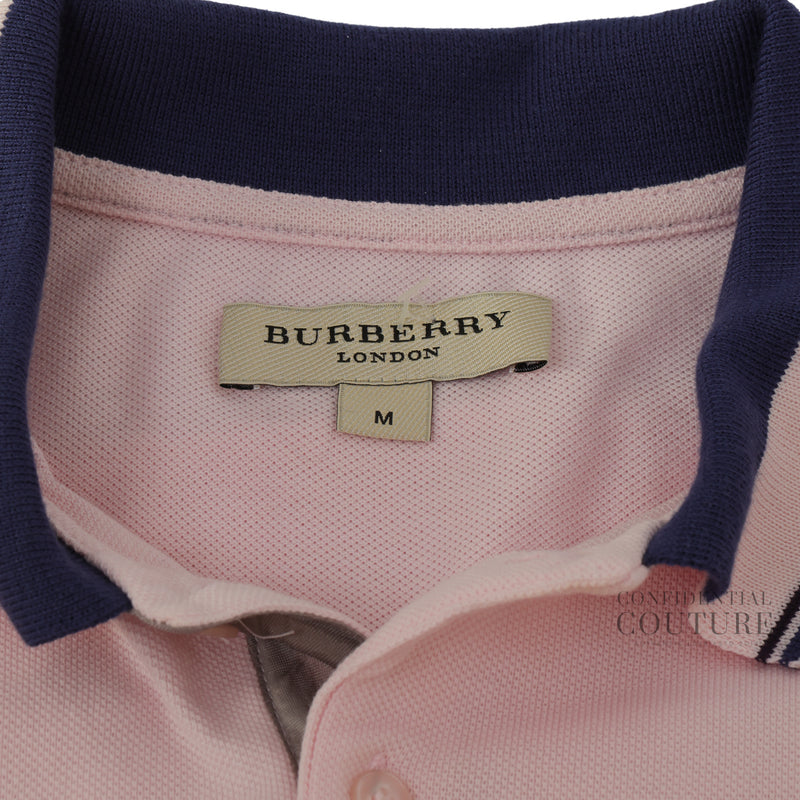 Light Pink Cotton Polo Shirt | M