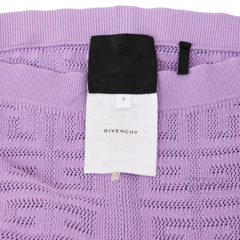 Lilac 4g Jacquard Knit Leggings | S