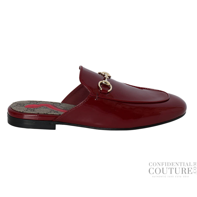 Gucci Women's Princetown Red Patent Leather Loafer Slip-On's - size 36