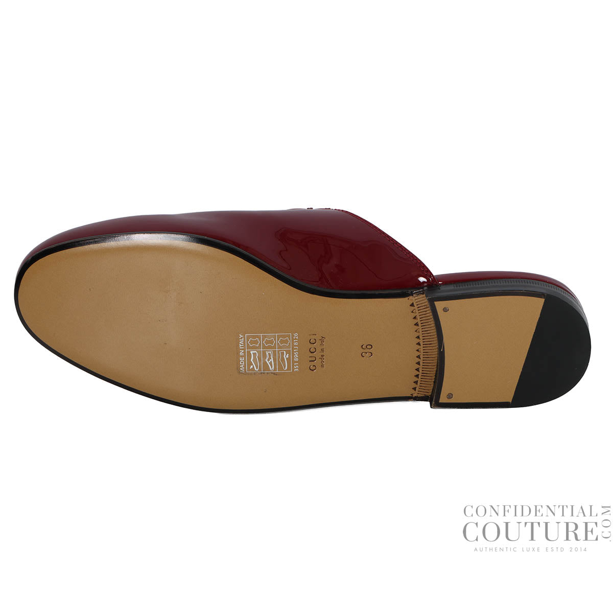 Women's Princetown Red Patent Leather Loafer Slip-On's - size 36