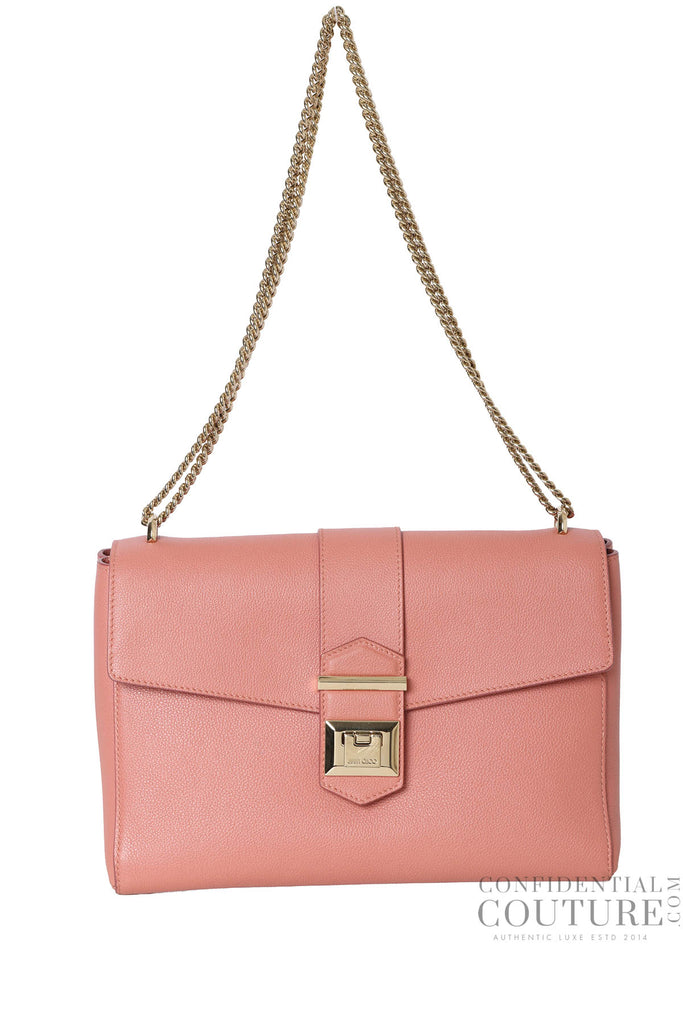 Shop Preloved Jimmy Choo Coral Marianne XB Grain Leather Shoulder