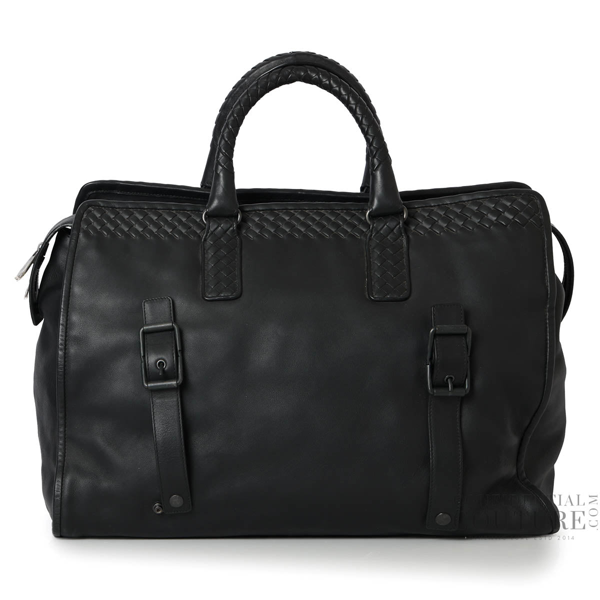 Black Intreciatto Duffle Bag