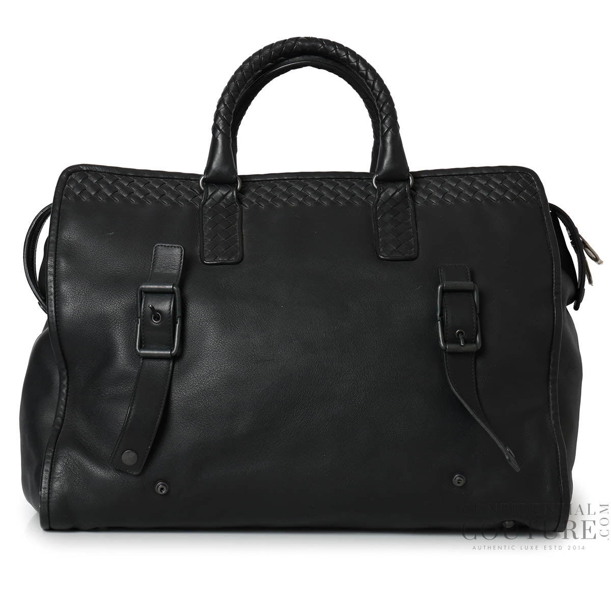 Black Intreciatto Duffle Bag