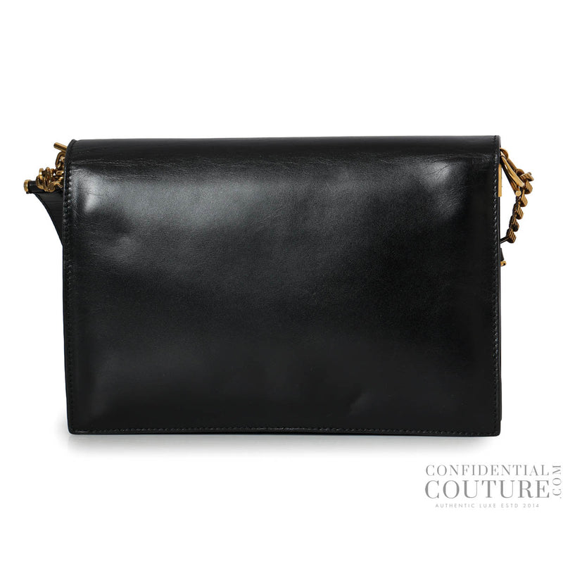 Pre loved bally black leather side buckle bag price