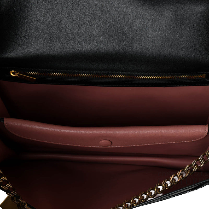 Pre-loved Bally Black Leather Side Buckle Bag