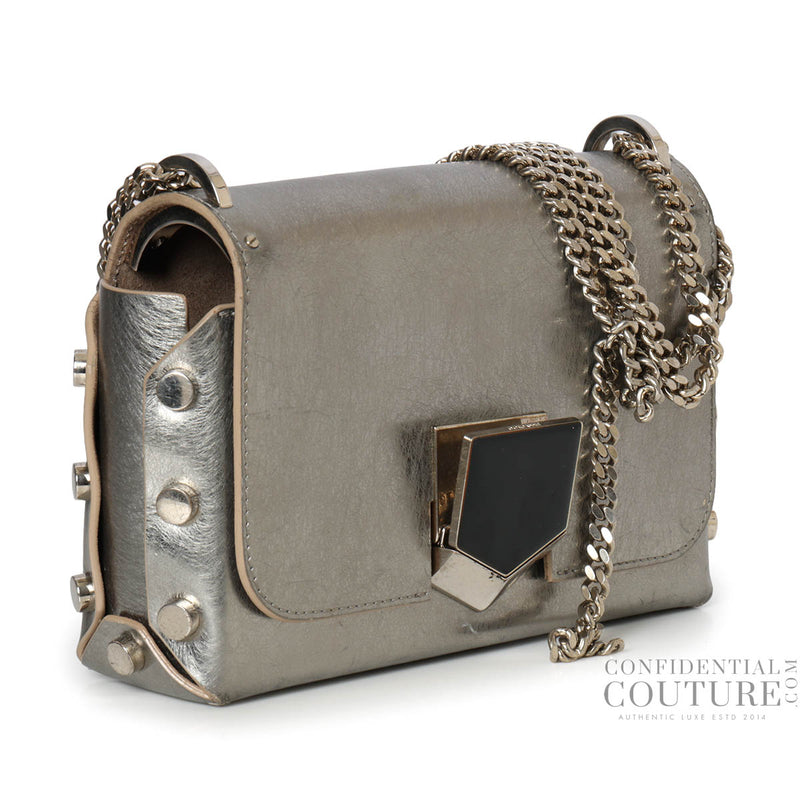 Jimmy choo silver petite lockett shoulder bag sale