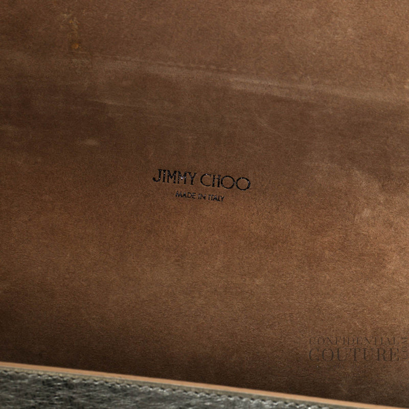 Pre-loved Jimmy Choo Silver Petite Lockett Shoulder bag