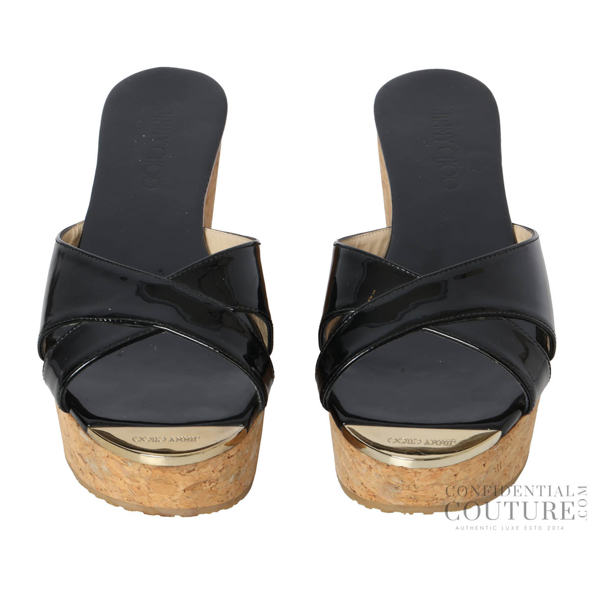 Black Patent Leather Wedge Heels EU 40 | UK 7.5 | US 10