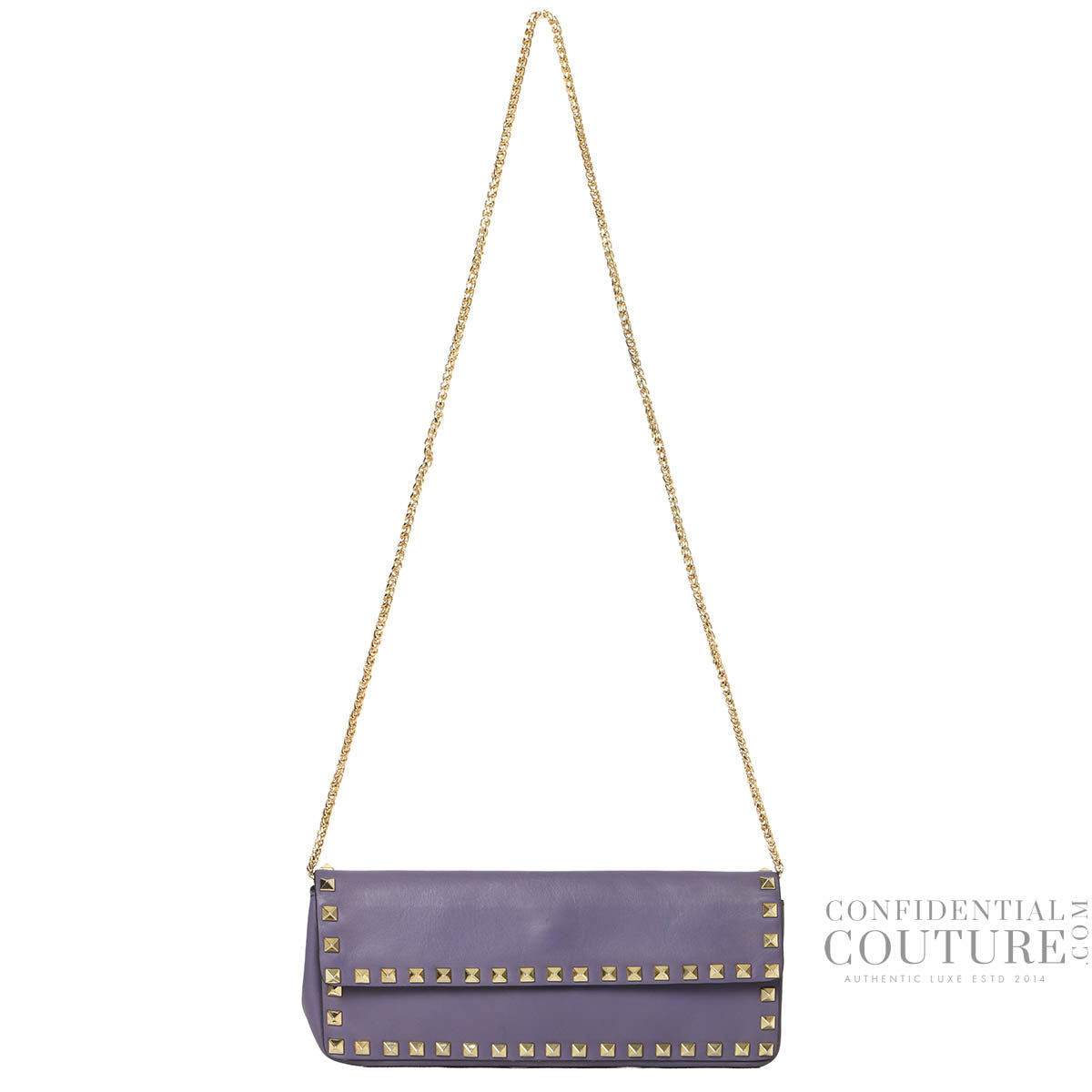 Garavani Purple Rockstud Wallet On Chain Bag