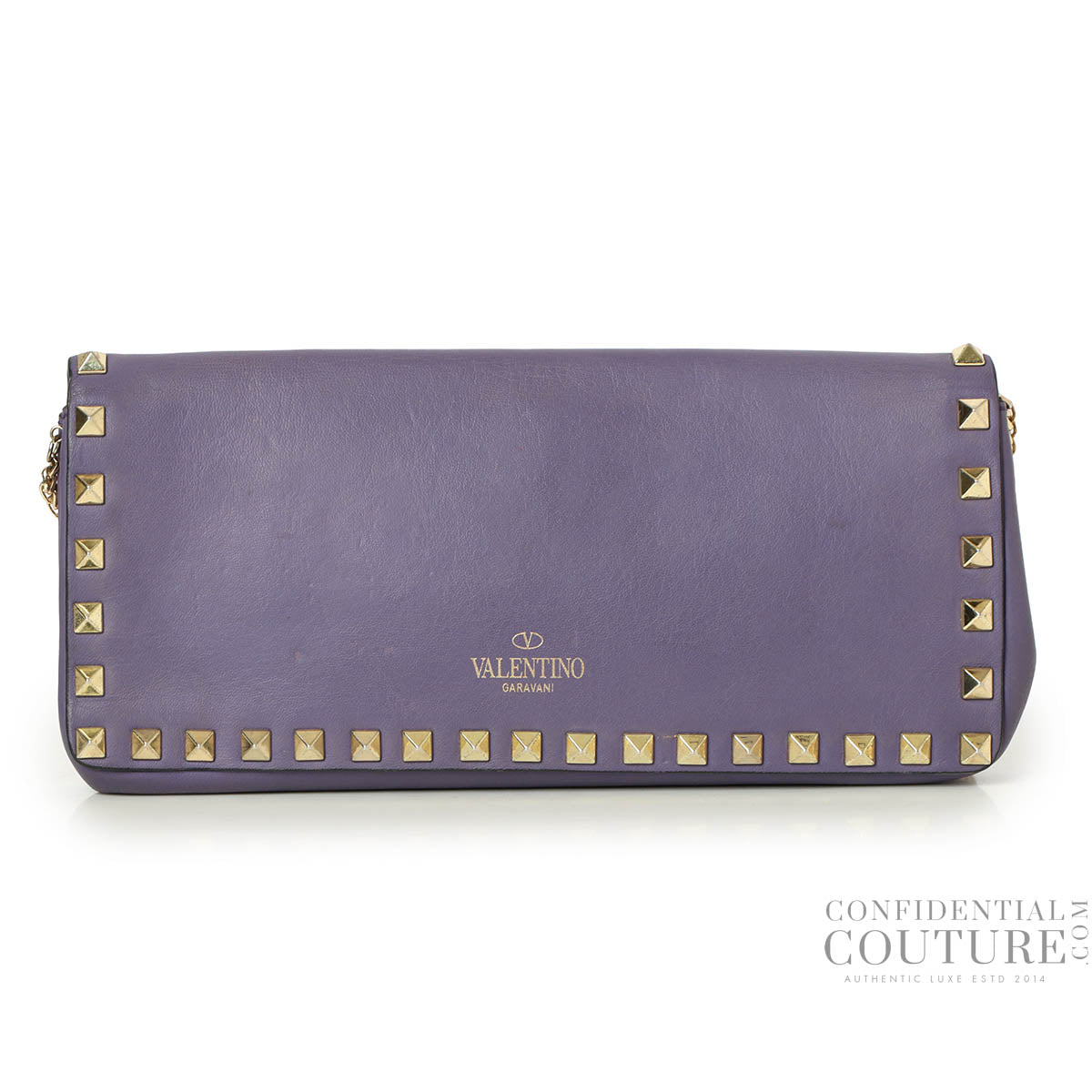Garavani Purple Rockstud Wallet On Chain Bag