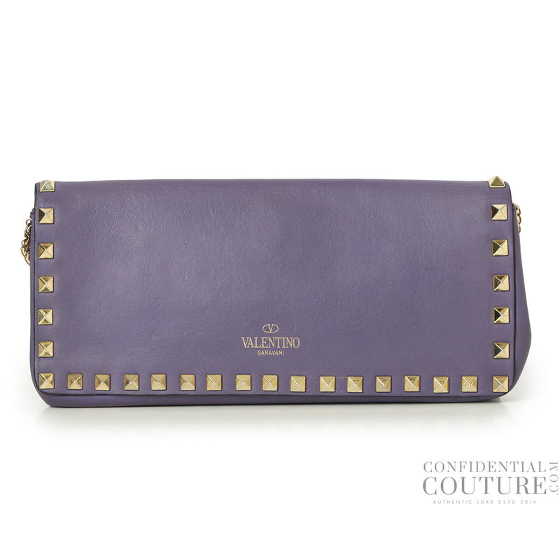Garavani Purple Rockstud Wallet On Chain Bag