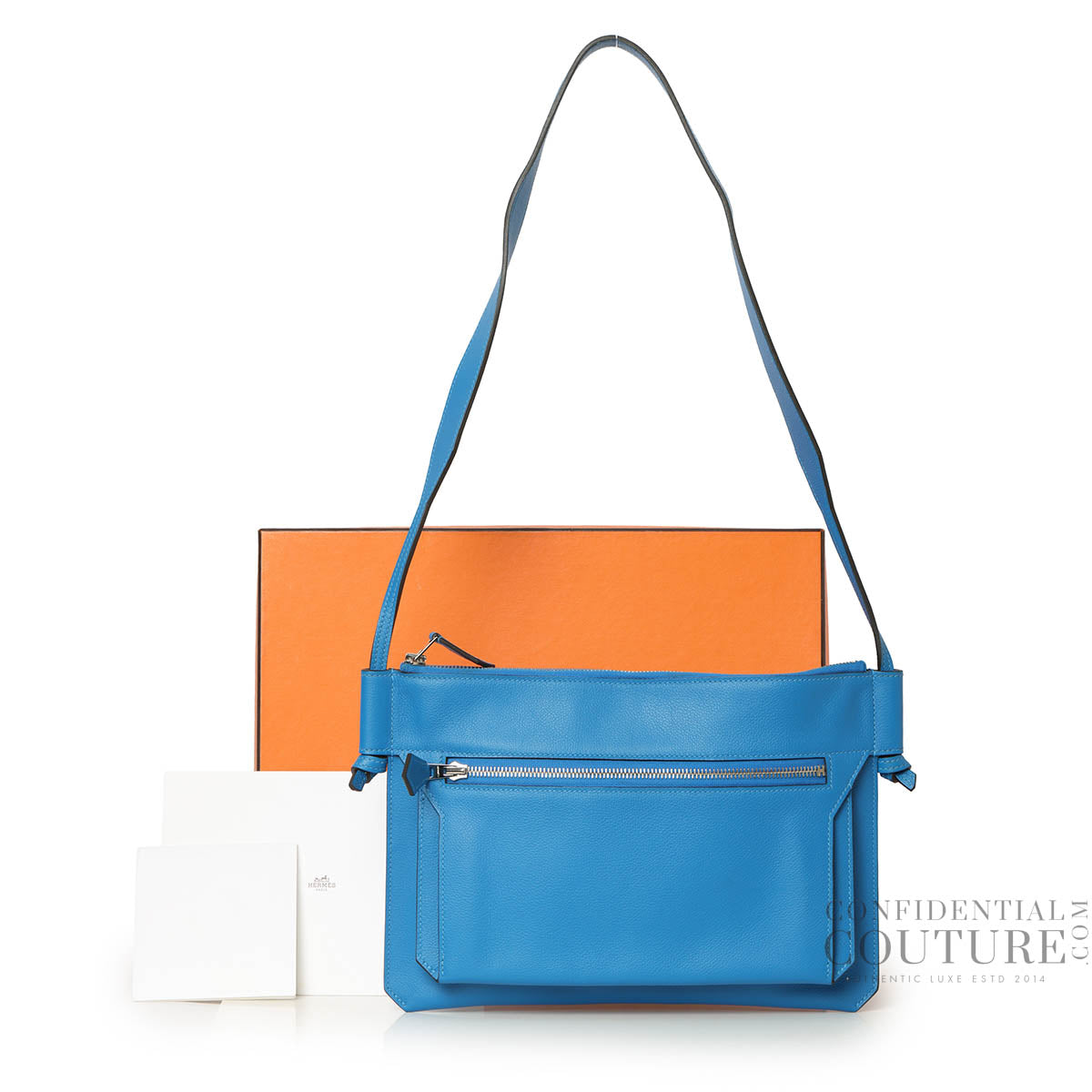 Ultrapla PM Togo Bag in Blue Hydra Togo Leather