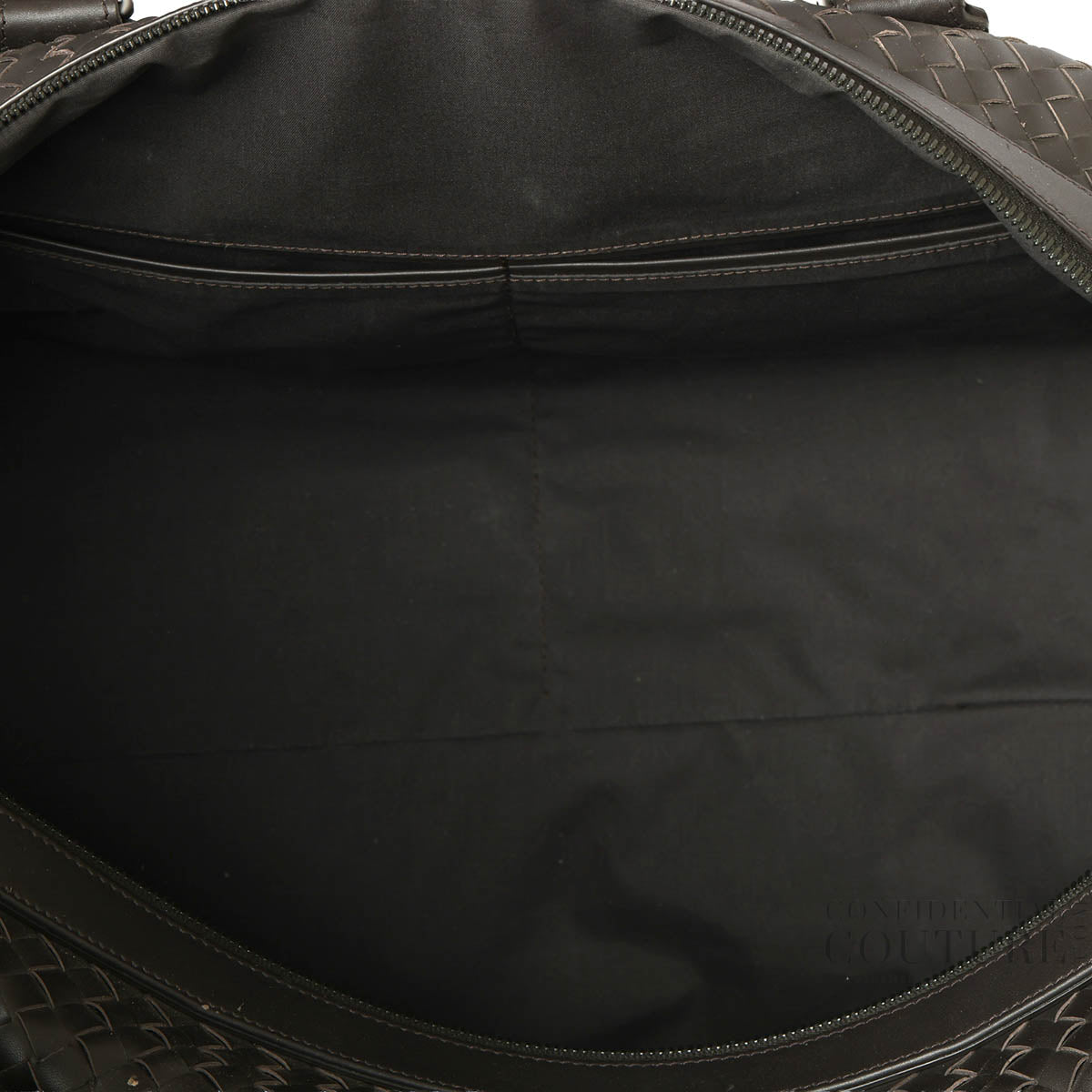 Black Intrecciato Medium Duffle Bag