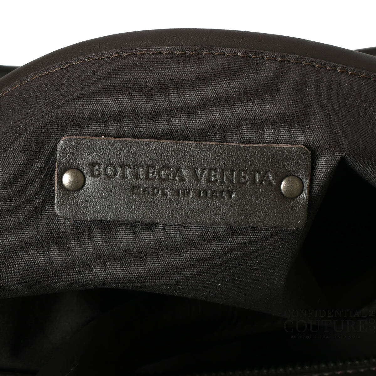 Black Intrecciato Medium Duffle Bag