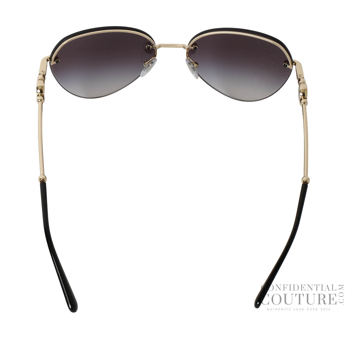BV 6108 Rimless Oval Sunglasses