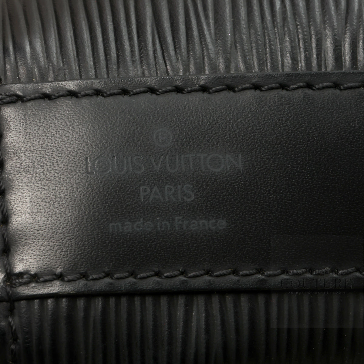 Black Epi Leather Sac D'epaule PM Bag