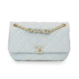 Charm And Logo Flap Bag One Size