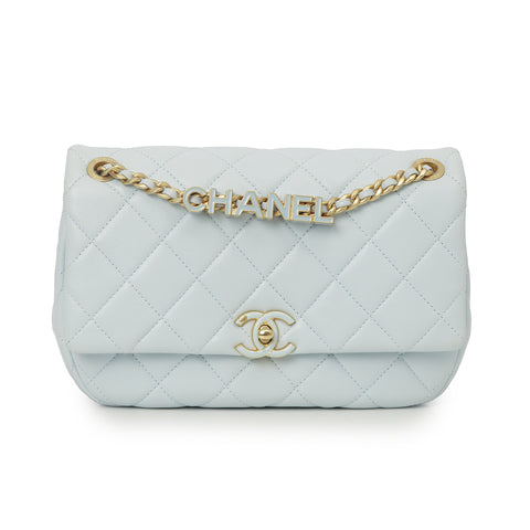 Charm And Logo Flap Bag One Size