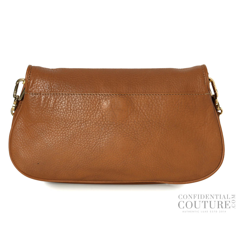 Pre-loved Tory Burch Tan Britten Convertible Crossbody Bag