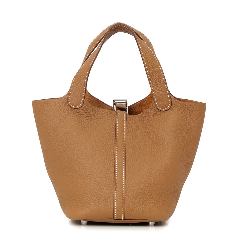 Pre loved hermes picotin 18 gold silver price