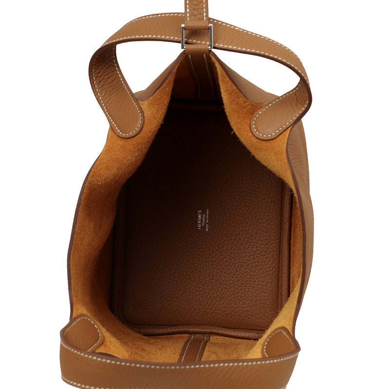 Pre loved hermes picotin 18 gold silver for sale