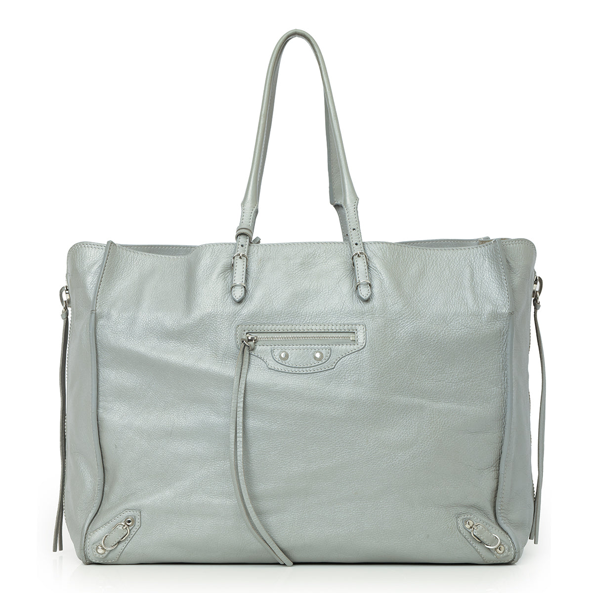 Shop Pre-Owned Authentic Balenciaga Papier A4 Zip Around Tote One