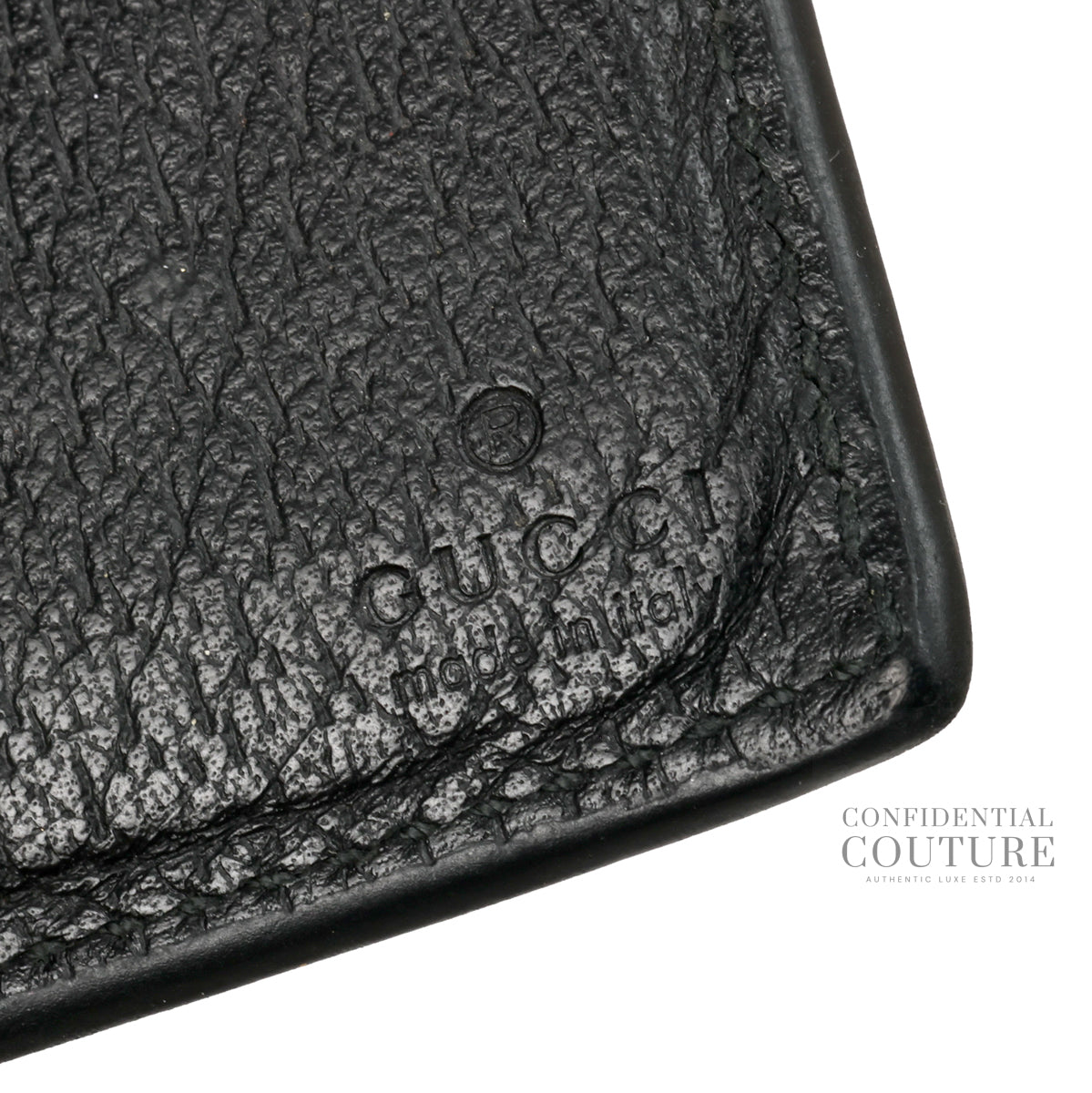 GG Marmont Black Bi-Fold Card Case Wallet